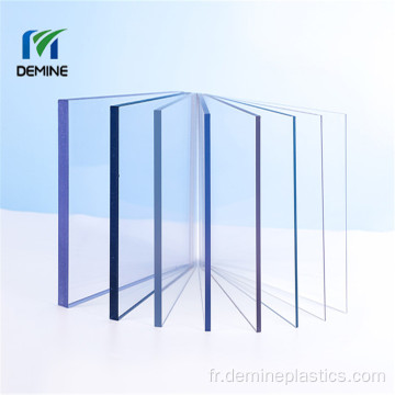 Service de coupe Feuille anti-rayures en polycarbonate solide transparent